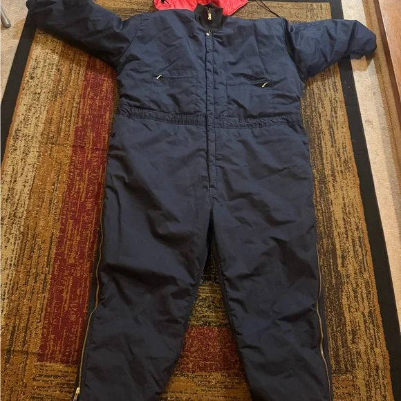 Men's navy blue snow suit - Picture 5 of 9